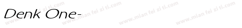 Denk One字体转换